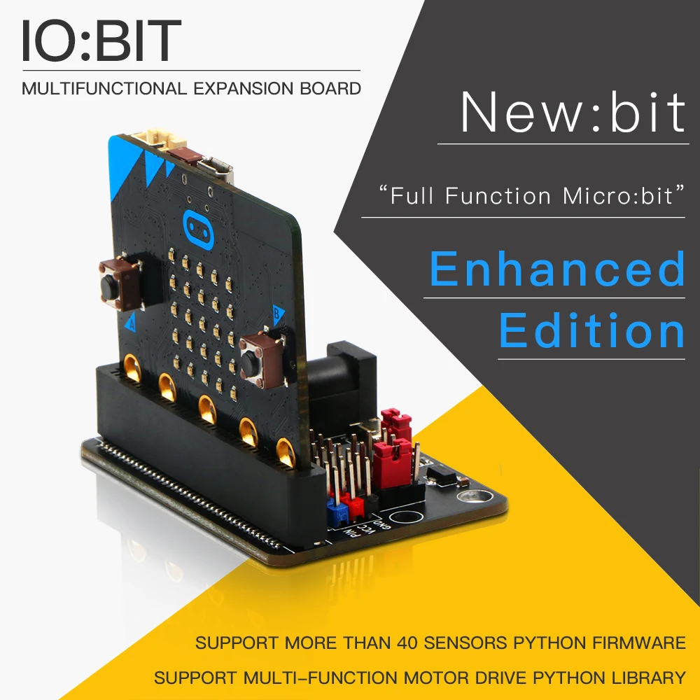 Keywish Newbit совместим с Micro:Bit V1.0 поддерживает Многофункциональный моторный питон а