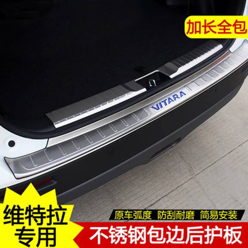 Автомобильный Стайлинг из нержавеющей стали внутренний внешний задний бампер