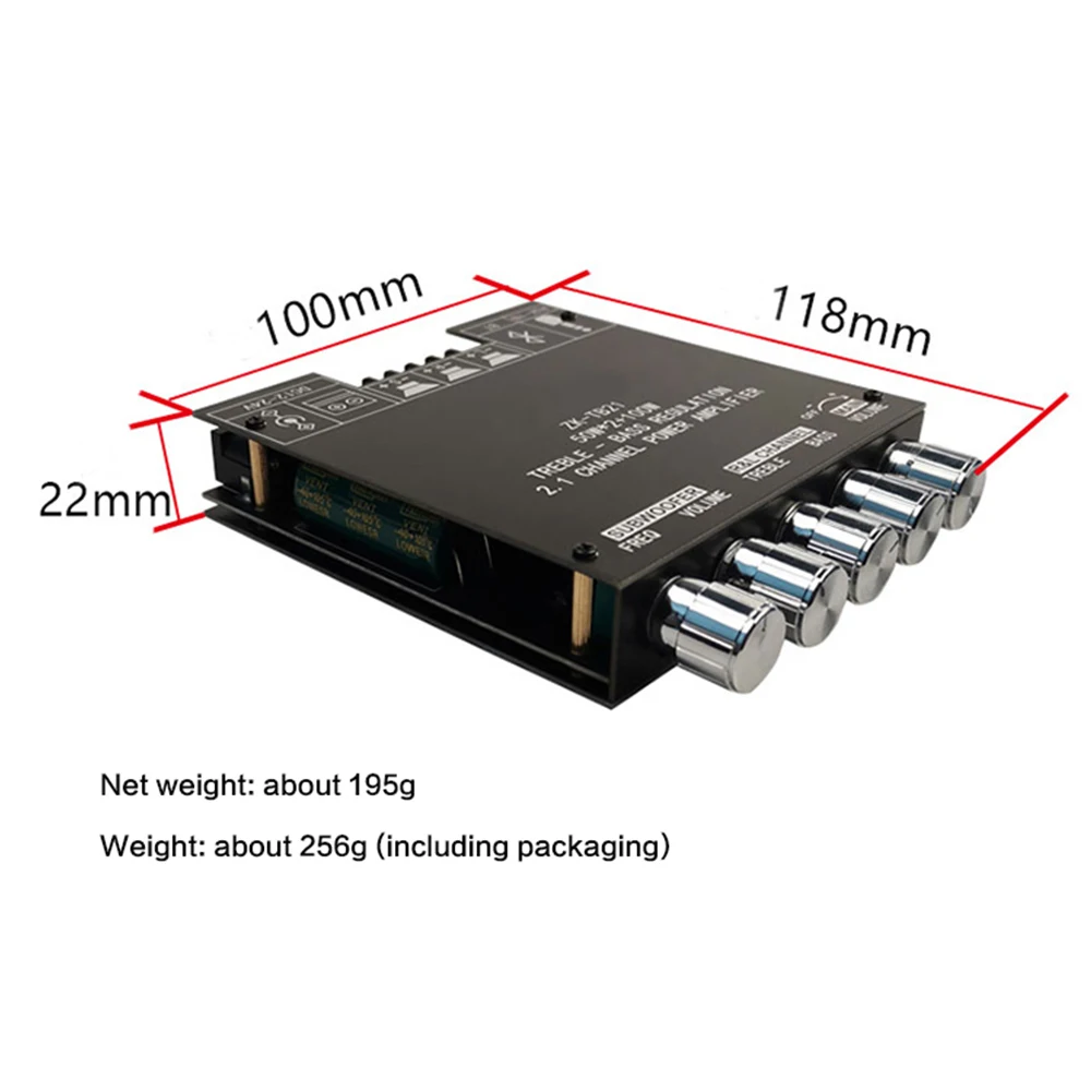 Аудио Мощность Плата усилителя 2 1 канал Bluetooth цифровой модуль высокие и низкие