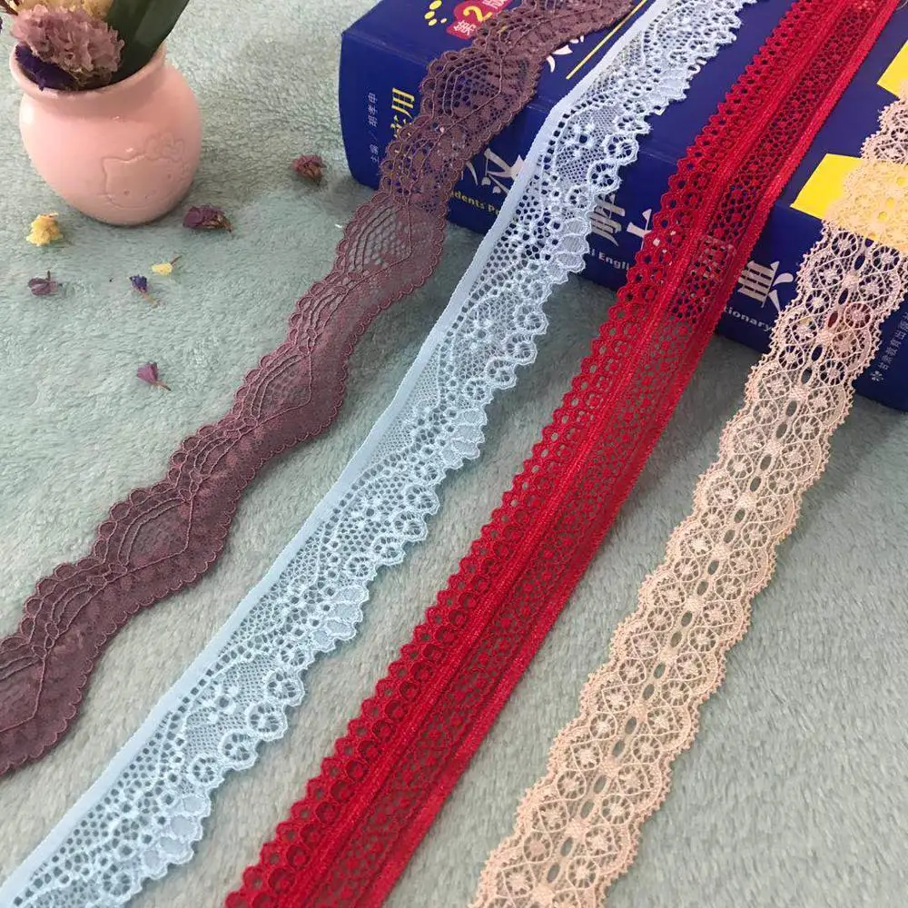 2 м/5 м Белое кружево шириной 3-4 см очень разнообразные стили красочное маленькое