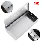 Деревянные чипсы для барбекю 1 шт., коптильная коробка для дома и улицы, угольный газовый гриль для барбекю, аксессуары для мяса с вкусом дыма, коптильная коробка