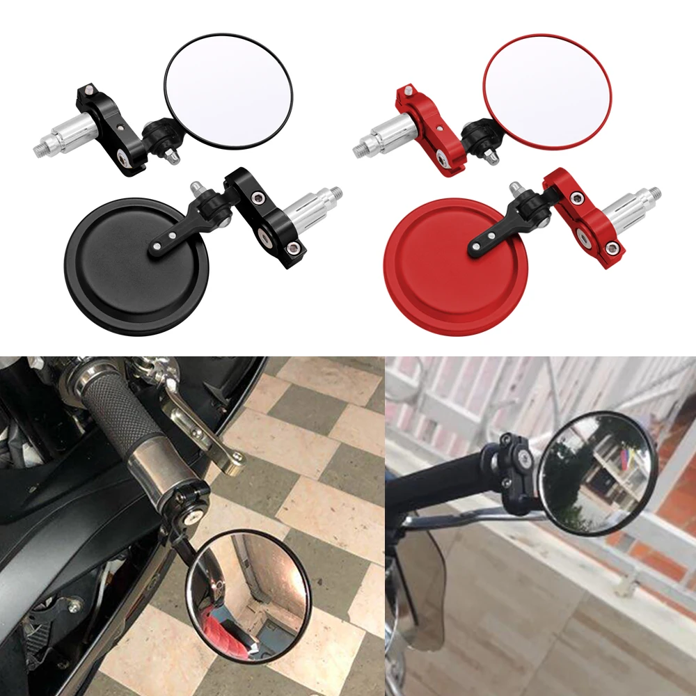 For Ducati 400 620 695 696 796 821 797 MONSTER S4/S4R Motorcycle Mirror 22/24mm Handle Bar End Rearview Side Mirrors five colors |