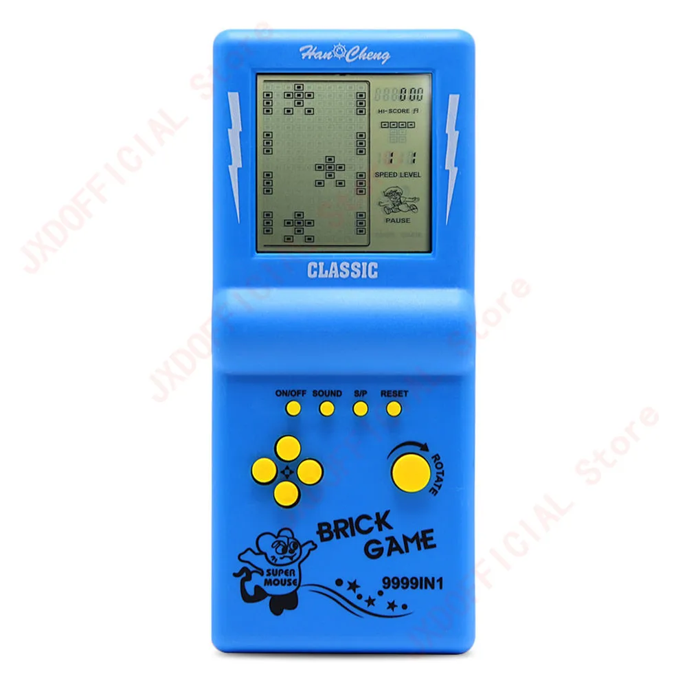 Новый Большой экран тетрис кирпич детская игровая консоль головоломка игрушка