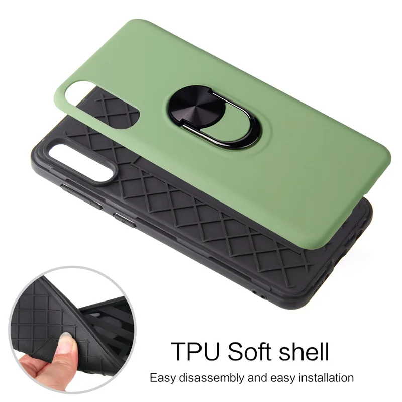 Luxury Magnetic Metal Ring Case For Samsung A70 A50 Silicone TPU Cover Cases for Galaxy A10 A20 A30 A40 A30S A50S Fundas |