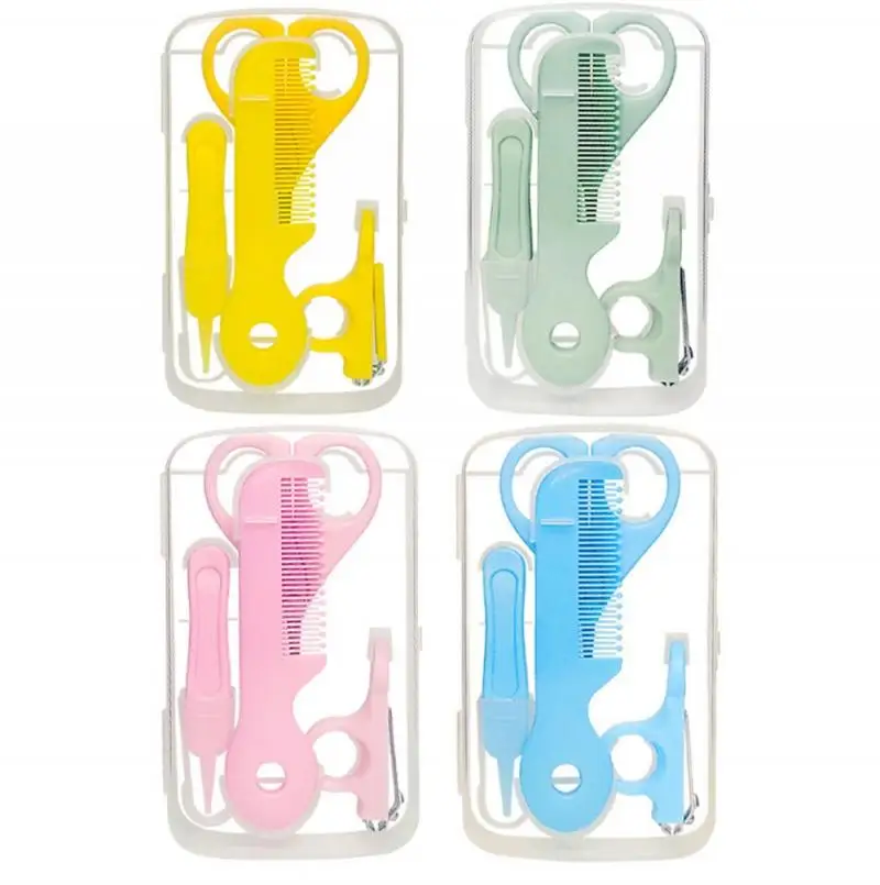 

5Pcs/Set Baby Nail Clippers Scissors Hair Care Comb Set Neonatal Booger Clip Nail Daily Care Baby Nail Trimmer Safety Care Tools