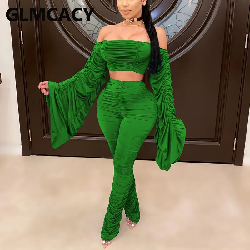 Женские костюмы из двух предметов топ-труба с воротником-лодочкой открытыми