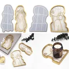 Силиконовая форма сделай сам для девушек и женщин, модель тела, абстрактная тарелка, зеркальный лоток, силиконовая форма для подстаканника из смолы