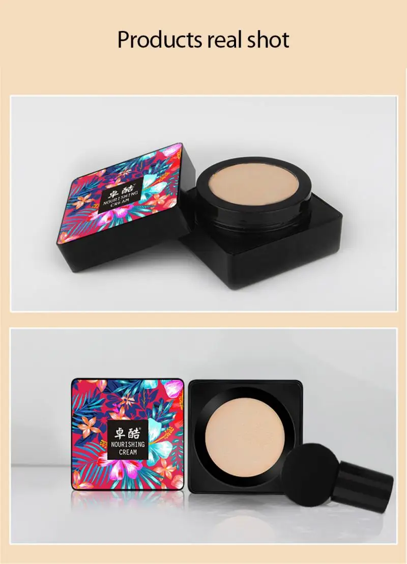 

2 Colors Mushroom Head Cushion BB Cream Fits Skin Concealer Perfect Makeup Suitable For Novices Liquid Foundation Nourish TSLM2
