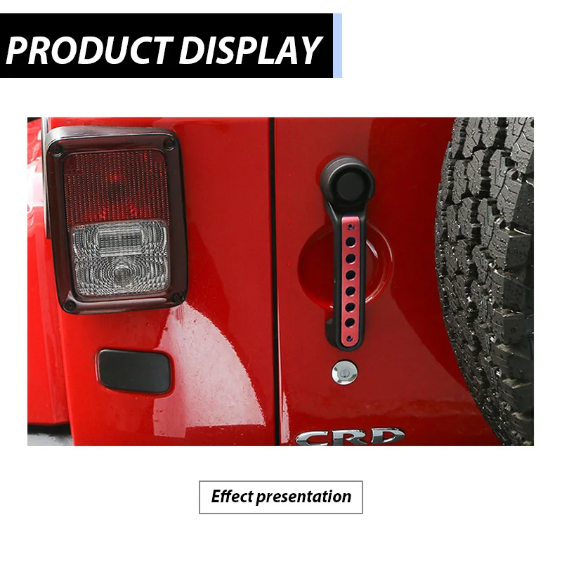 NOANS декоративные наклейки из алюминиевого сплава с внешней ручкой для Jeep Wrangler JK