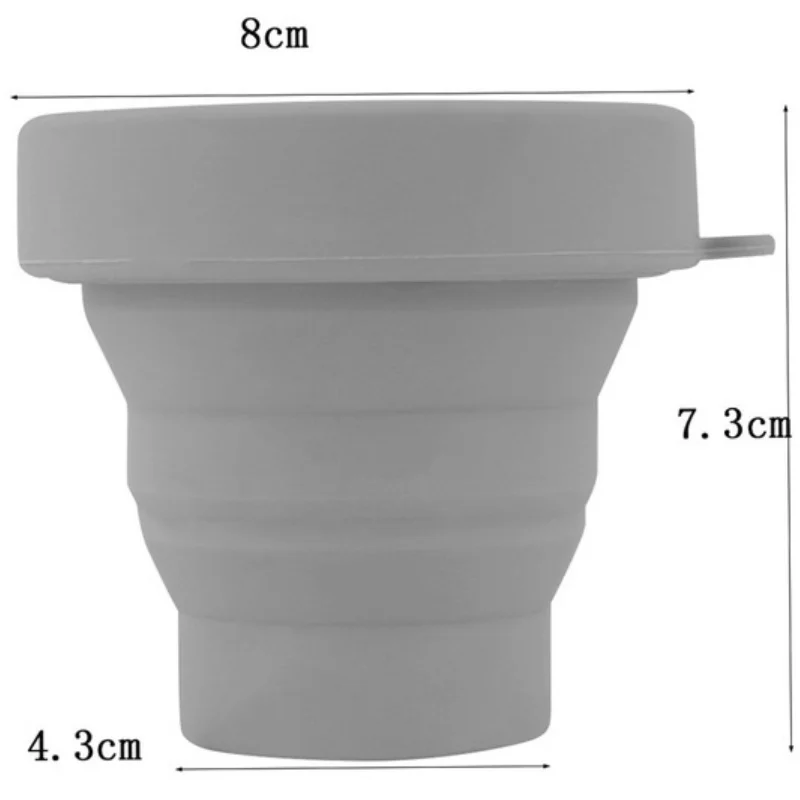 1pcsPortable Silicone Telescopic Drinking Collapsible Folding Cup Travel Camping wo0 |