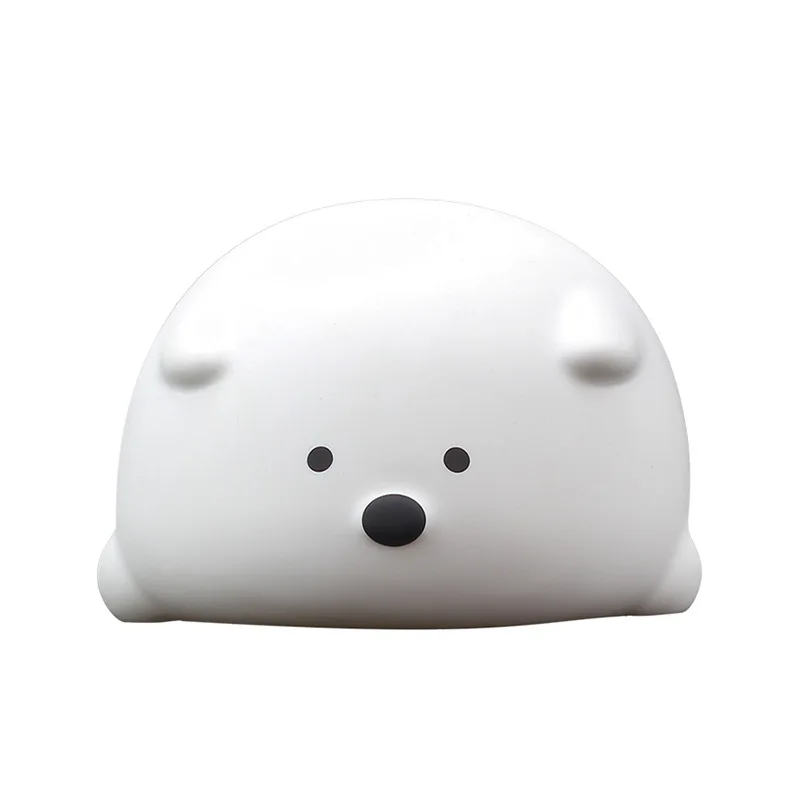 

USB Rechargeable Creativity Remote Control Silicone Lamp Children's Bedside Colorful Night Light Baby Feeding Table Lamp