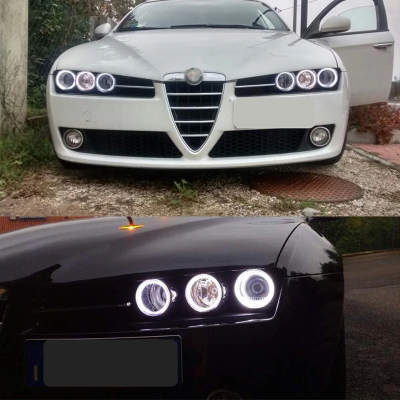 Супер яркие дневные ходовые огни белого цвета 3528 SMD DRL для Alfa Romeo 159 2005-2011 Стайлинг