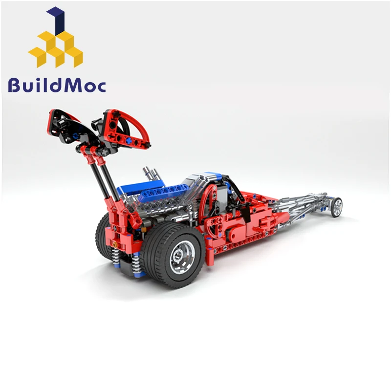 BuildMoc формула сопротивления гоночная модель автомобиля строительные блоки