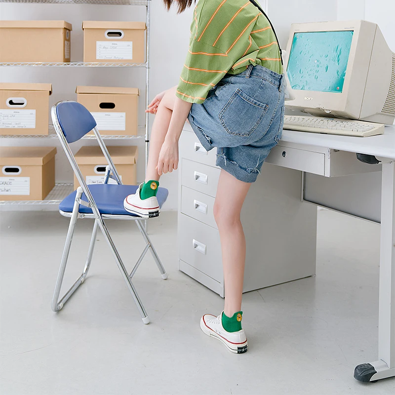 

Hot Fashion Women Socks Cotton Solid Color Chocolate Chips Harajuku Funny Happy Cute Gift Cool Girls Kawaii Soft invisible Socks