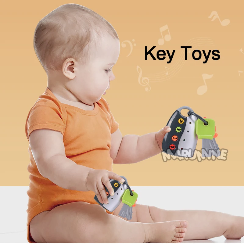 Marumine Baby музыкальный мобильный телефон ТВ пульт дистанционного управления электрический телефон игрушка с номером света ранние образовательные Погремушки для новорожденных
