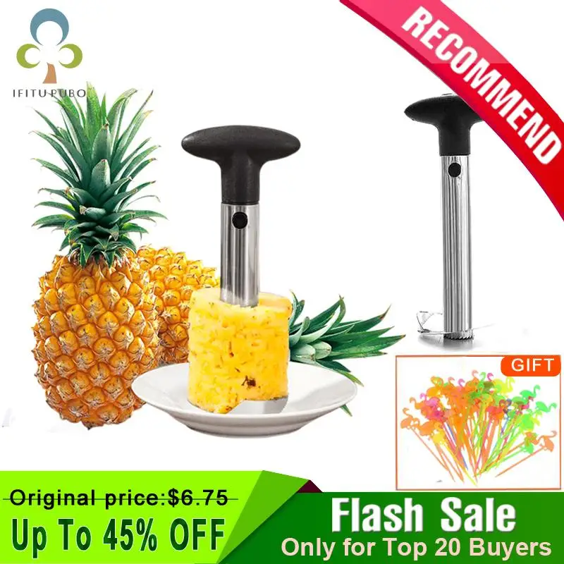 Practical Easy Gadget Kitchen Fruit Pineapple Corer Slicer Cutter Peeler Stainless Steel/Plastic Corer-Slicer GYH |
