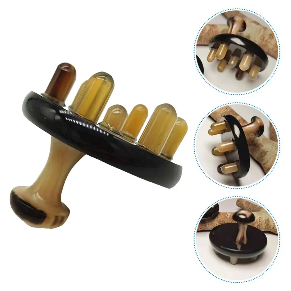 

1Pc Comb Oxhorn Comb Natural Meridian Comb (As Shown)