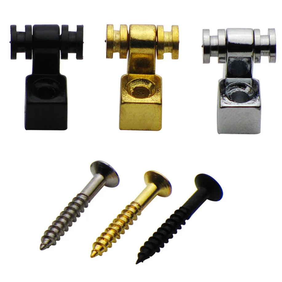 

2 Pcs Electric Guitar Roller String Trees String Retainers Chrome/Gold/Black/BN