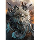 SHAYI 5D DIY алмазная живопись, искусство, картина с волком, картина Стразы 5D, сделай сам, вышивка бисером, хобби ручной работы
