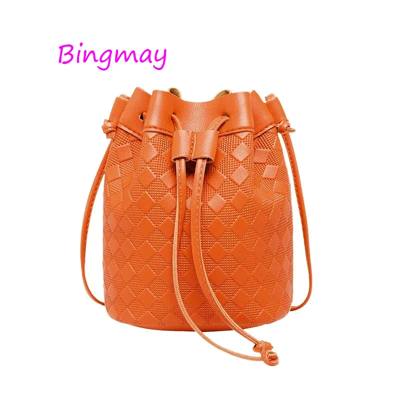 Баррель мешок веревочная термоусадочная дамская сумка тканый узор сумка-мешок
