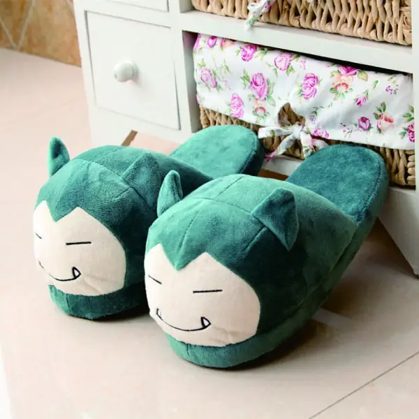 Kawaii/тапочки с героями мультфильмов; домашняя обувь; женская обувь для костюмированной вечеринки; Сезон Зима; теплая обувь - Цвет: snorlax