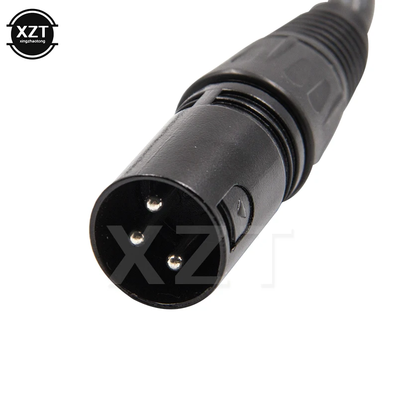 Адаптер аудиокабеля 3pin XLR Мама-2 RCA папа металлический позолоченный для микрофона
