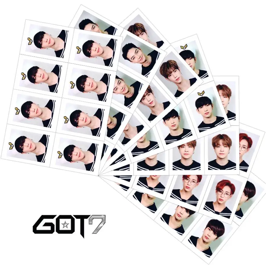 8 шт. GOT7 коллективные карточки Yugyeom Jackson школьная ID PhotoJB Jinyoung Униформа Фотокарта Kpop|