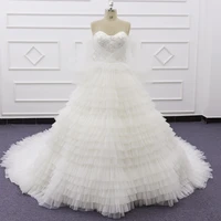 sj275 custom made style sweetheart elegant vintage imperial court train bridal gown wedding dress