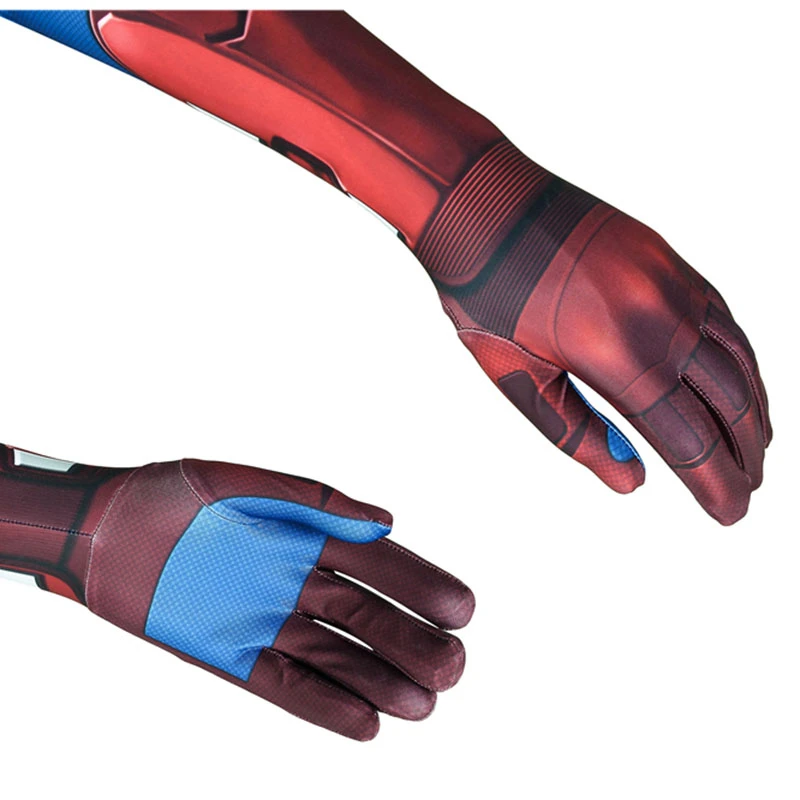 Костюм Капитана Америки Marvel, Мстители, косплей, Стива Роджерса, для взрослых, синий, красный, на Хэллоуин, карнавальный комбинезон, 3D, Zentai, мужской