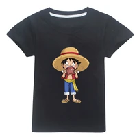 one piece luffy pure cotton graphic t shirt japan style funny kawaii hip hop kids boys clothes casual short shirt girls tops