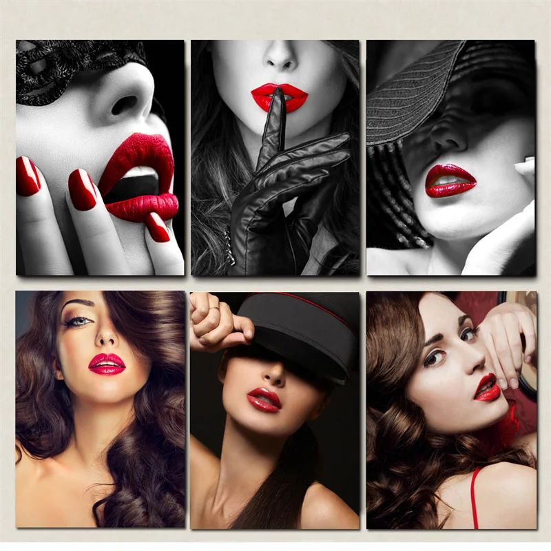 

Industry Style Bar Bathroom Characters Beauty Women Photography Canvas Painting Wall Picture Print Poster Living Room Decoration