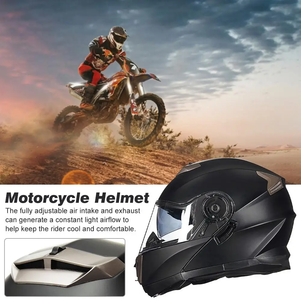 

Full Face Motorcycle Helmet Racing Dirt Bike Headgear With Sun Visor Casque Sweat-absorbing Detachable Lining Moto Casco Moto