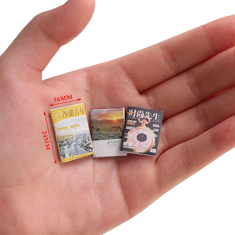 

1 Pcs 1/12 Miniature Book For Doll Birthday Gifts Accessories For Doll Miniature Scene Model Dollhouse Accessories