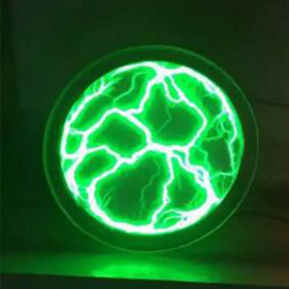 

Plasma Disk Disco Party Portable Glass Club Decor Led Holiday Mini Pocket Fancy Sensor Lighting Plate Home 2.5 Inches Colourful