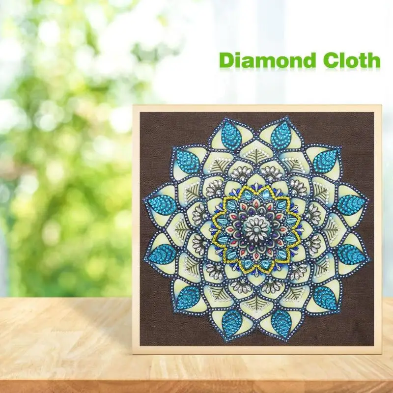 Изысканная алмазная живопись Мандала 5D Сделай Сам Специальная Форма Смола