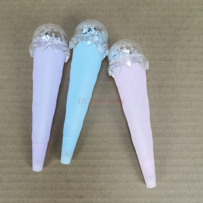 

3pcs Ice Cream Into Gel Gel Pen Cones Gel Gel Pen Girl Heart Signature Pen Black Pen