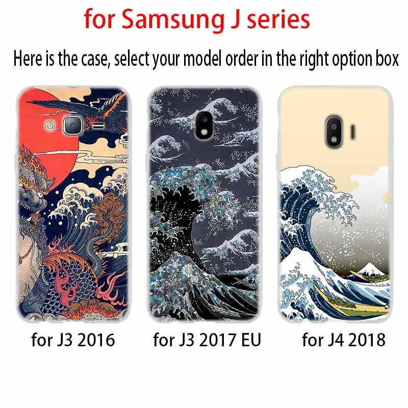 Мягкий чехол из ТПУ для Samsung Galaxy J6 J8 J5 J7 J4 Core Plus 2018 2016 2017 EU Prime Pro Ace Wave Art Japanese Classic |