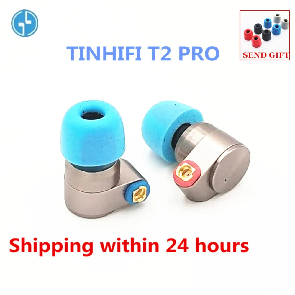 Оловянные HIFI T2 PRO Наушники-вкладыши двойной динамический привод наушники