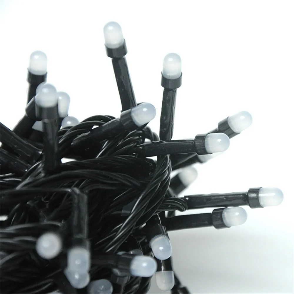 EU Plug Christmas 10M 100 Leds Anti-Fog Holiday String Light Garland Black Wire 8 Modes Outdoor Decoration Garden Patio Party | Лампы и