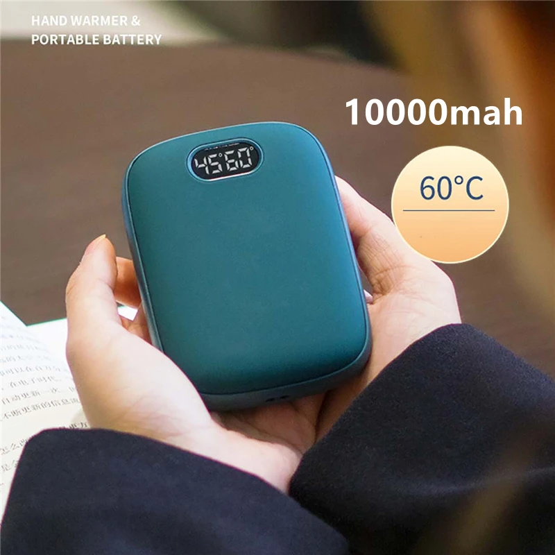 

Обогреватель для рук с цифровым дисплеем, 10000 мАч, зарядка через USB