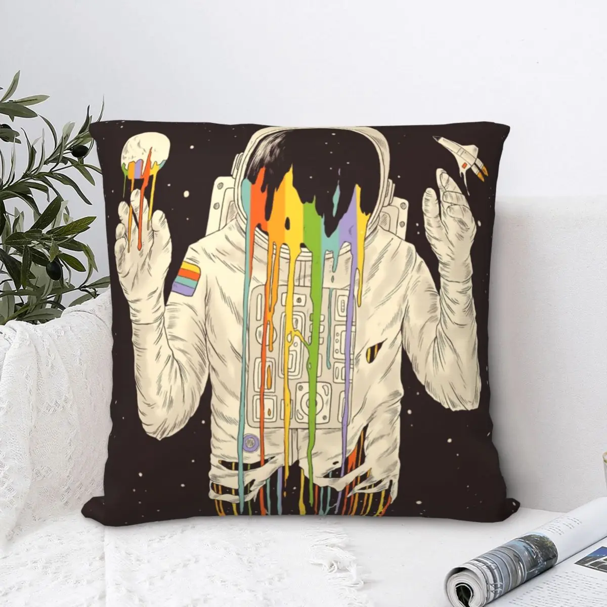 

A Dreamful Existence Square Pillowcase Cushion Cover Creative Home Decorative Polyester for Bed Nordic 45*45cm