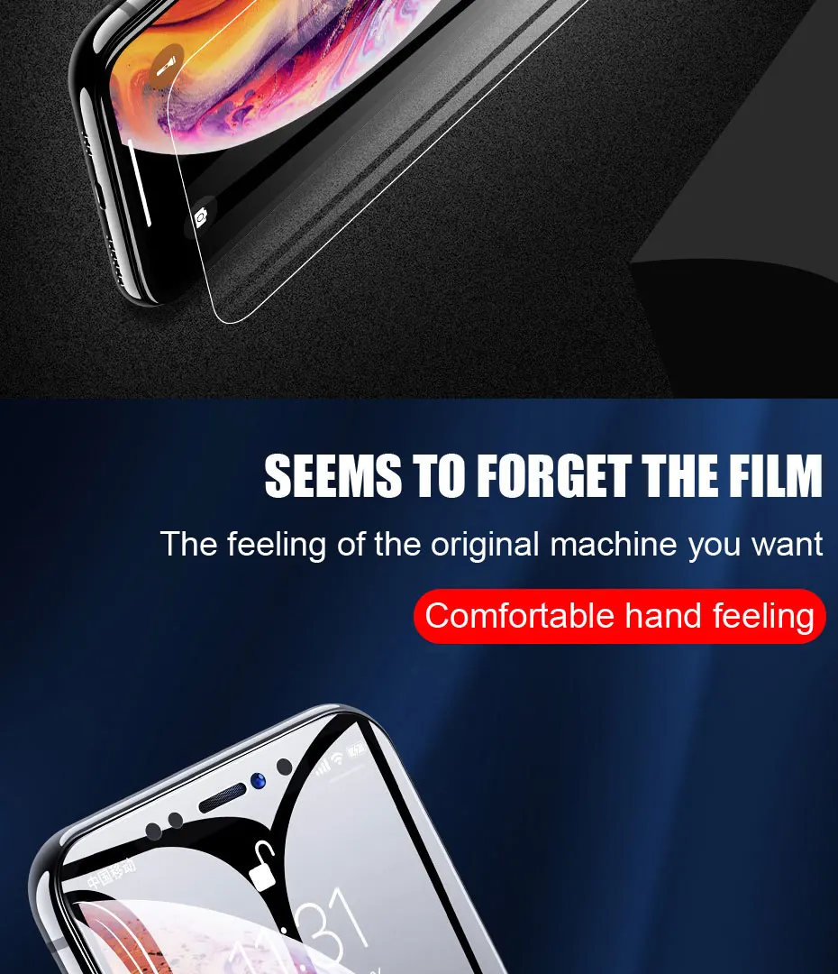 3 шт. 40D Защита экрана для iPhone 11 6 6 S 7 8 Plus X XS на iPhone XR XS 11 Pro Max мягкая защитная пленка не стекло