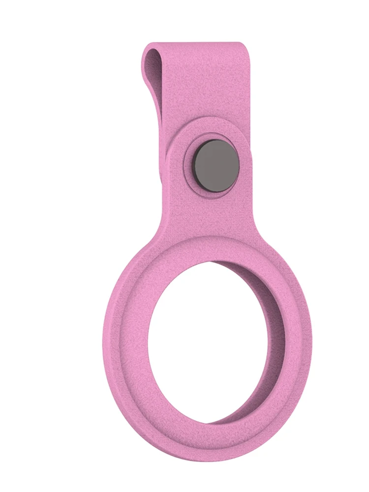 

For Apple Airtags Liquid Silicone Protective Cover Sweatproof TPU Case Protector Anti-lost Device Keychain Protective Sleeve