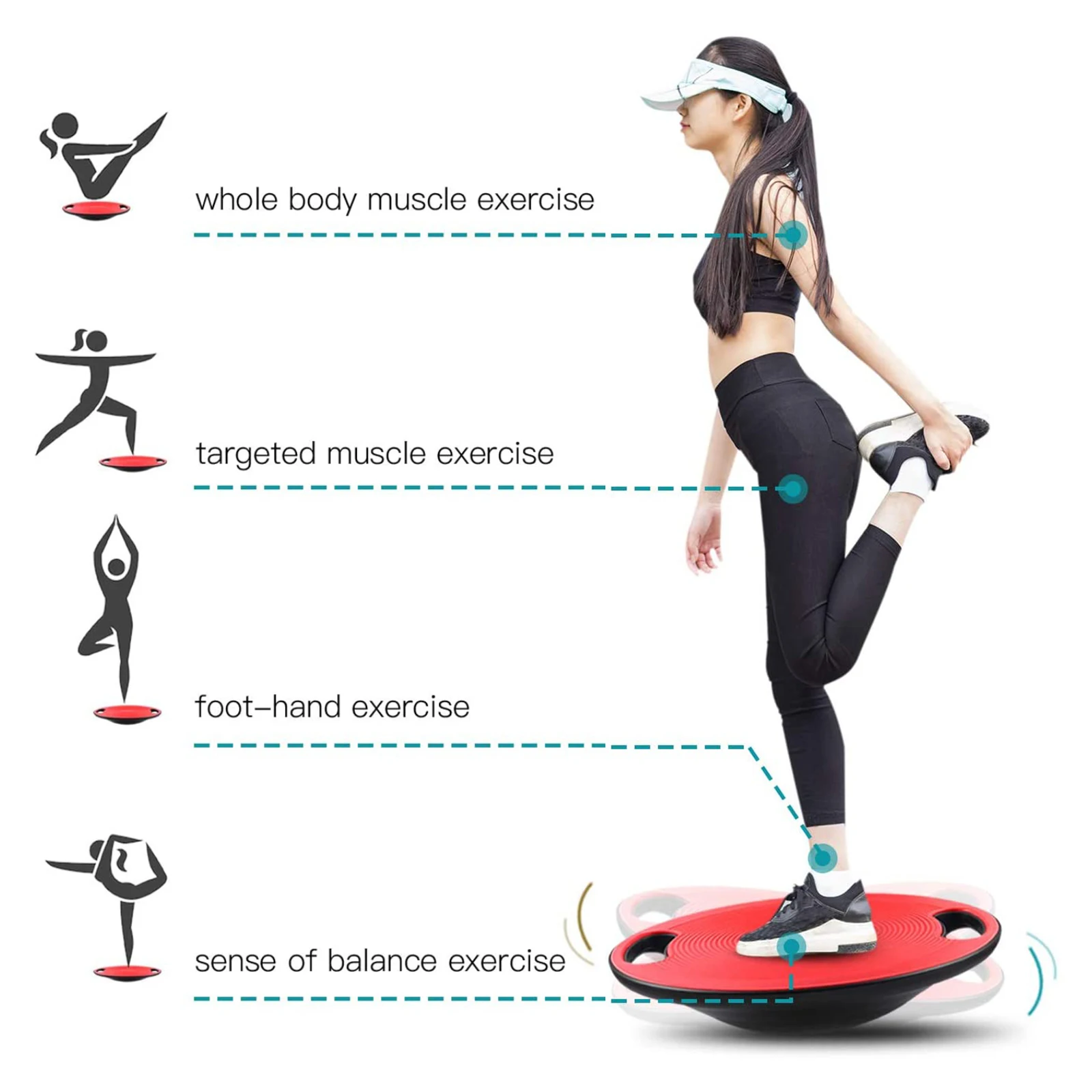 Йога уравновешивающий диск для диеты тренировки Доски балансирования доска