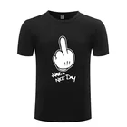 Футболка мужская с круглым вырезом, коротким рукавом и надписью веселый эрект