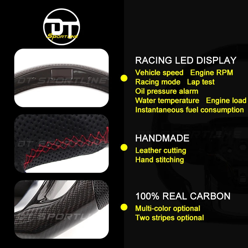 

racing display Carbon Fiber Steering Wheel Accessories 2014-2017 Replacement ledsteering wheel For Land Rover for Evoque