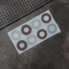 Волнистые края кольцо форма трафарет для шоколада DIY выдалбливают Круглый Круг шоколадный чип украшения торта силиконовые формы Chablon