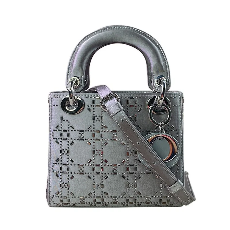 

2021 women's new silk diamond bag fashion luxury one shoulder messenger bag women's handbag dinner bag women's bag