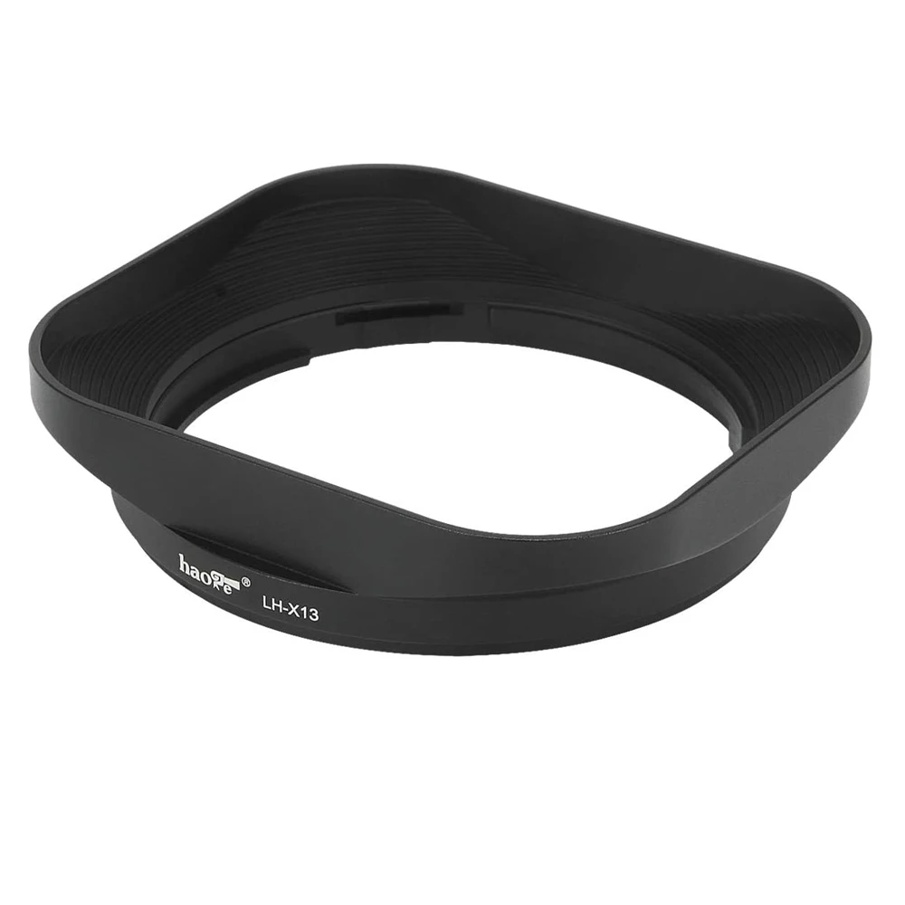 LH-X13 Bayonet Square Metal Lens Hood for Fujifilm Fuji Fujinon XF 14mm F2.8 R and XF 18-55mm F2.8-4.0 R LM OIS Lens