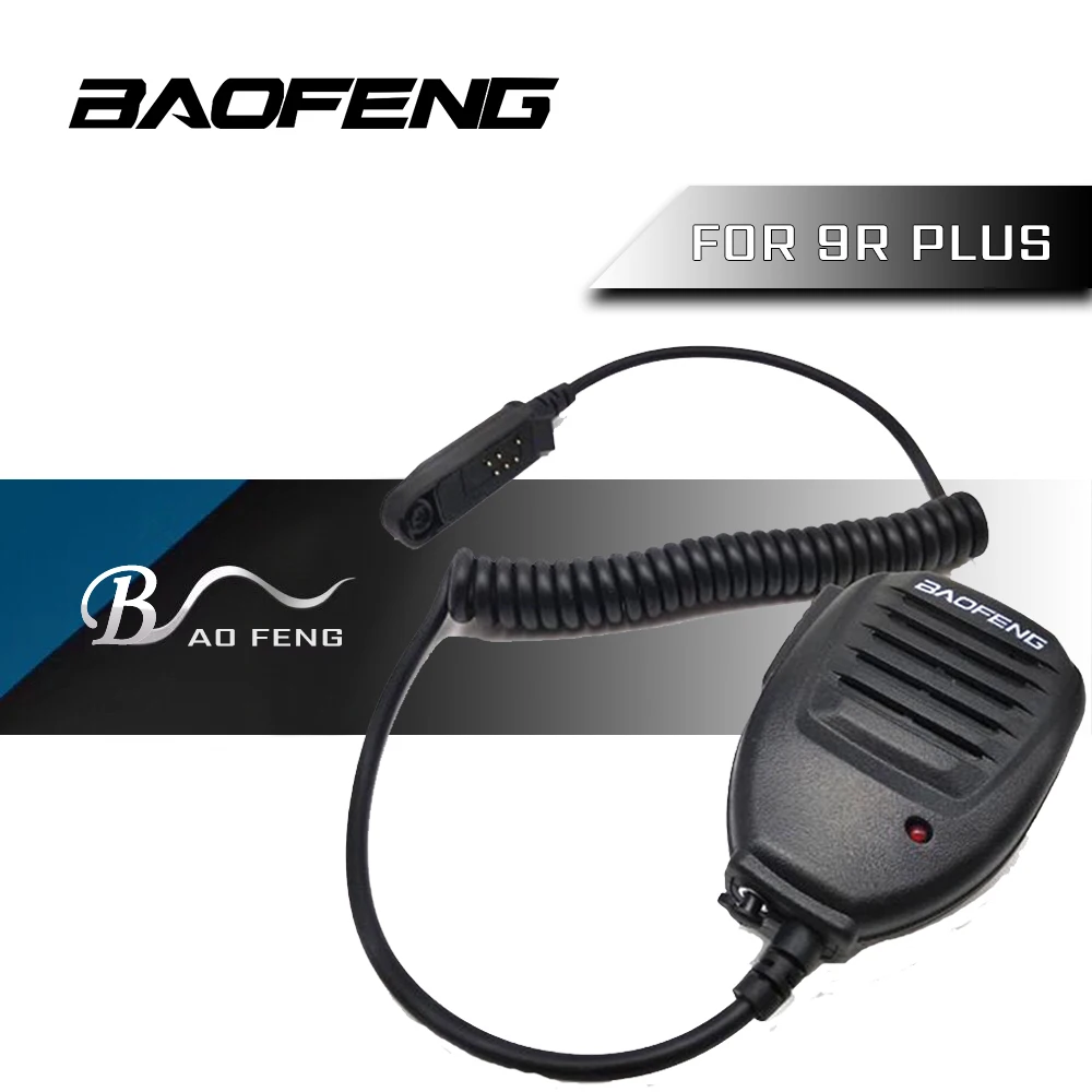 Baofeng двухстороннее радио аксессуары динамик микрофон для портативной Walkie Talkie UV9R